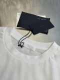 Prada Classic Embroidered School Emblem Logo Round Neck T-shirt Couple Casual Oversize Short Sleeve