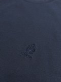 Prada Classic Embroidered School Emblem Logo Round Neck T-shirt Couple Casual Oversize Short Sleeve