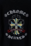 Chrome Hearts Fashion Embroidered Round Neck T-shirt Couple Casual Versatile Short Sleeve