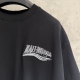 Balenciaga Classic Embroidered Logo Short Sleeve Unisex Loose Casual T-shirt