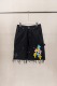 Chrome Hearts Fashion Leather Cross Casual Versatile Denim Shorts