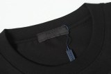 Prada Fashion Embroidered Logo Round Neck T-shirt Unisex Casual Versatile Short Sleeve
