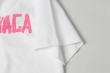 Balenciaga Classic Crack Logo Printed T-shirt Unisex Versatile Loose Short Sleeve