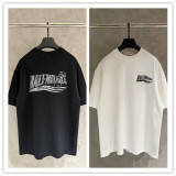 Balenciaga Classic Embroidered Logo Short Sleeve Unisex Loose Casual T-shirt
