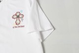 Chrome Hearts Fashion Embroidered Cross T-shirt Unisex Casual Versatile Short Sleeve