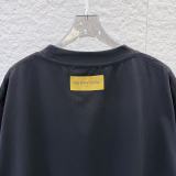 Louis Vuitton Classic Logo Printed Round Neck T-shirt Unisex Versatile Loose Short Sleeve