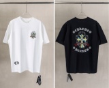 Chrome Hearts Fashion Embroidered Round Neck T-shirt Couple Casual Versatile Short Sleeve