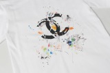 Chanel Fashion Inkjet Logo Printed T-shirt Couple Casual Versatile Short Sleeve