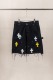 Chrome Hearts Fashion Leather Cross Casual Versatile Denim Shorts