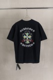 Chrome Hearts Fashion Embroidered Round Neck T-shirt Couple Casual Versatile Short Sleeve