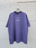 Balenciaga Classic Logo Printed Round Neck T-shirt Unisex Versatile Loose Short Sleeve