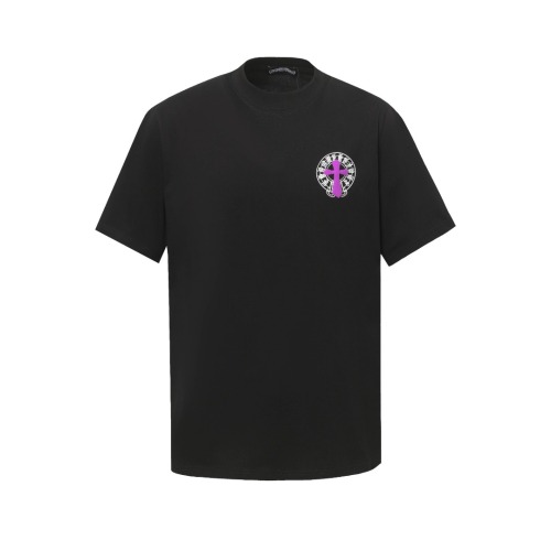 Chrome Hearts Fashion Foam Printed T-shirt Unisex Versatile Loose Short Sleeve