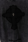 Chrome Hearts Retro 3D Embroidered T-shirt Unisex Casual Loose Short Sleeve