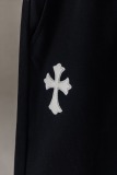 Chrome Hearts Fashion Leather Embroidered Cross Shorts Couple Casual Sports Shorts
