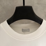Dior Classic Heavy Embroidered Round Neck Short Sleeve Couple Loose Casual T-shirt