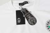 Chrome Hearts Fashion Foam Printed T-shirt Unisex Versatile Loose Short Sleeve