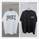 Fendi Fashion Embroidery Logo T-shirt Unisex Versatile Loose Short Sleeve