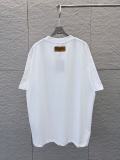 Louis Vuitton Classic Logo Printed Round Neck T-shirt Unisex Versatile Loose Short Sleeve