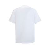 Burberry Fashion Foam Printed Round Neck T-shirt Couple Casual Versatile Short Sleeve