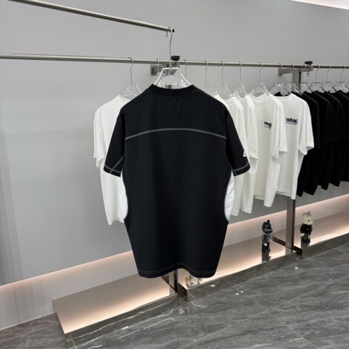 Balenciaga Classic Logo Printed Splicing Quick Drying T-shirt Unisex Versatile Loose Short Sleeve