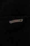 Chrome Hearts Fashion Leather Cross Casual Versatile Denim Shorts