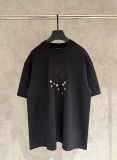 Chrome Hearts Classic Embroidered Cross Short Sleeve Couple Loose Casual T-shirt