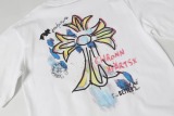 Chrome Hearts Fashion 3D Foam Printed T-shirt Unisex Versatile Loose Short Sleeve