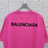 Balenciaga Classic Logo Printed Round Neck T-shirt Unisex Versatile Loose Short Sleeve