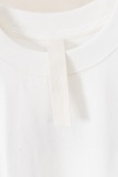 Chrome Hearts Fashion Embroidered Sanskrit Cross T-shirt Couple Casual Loose Short Sleeve