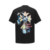 Chrome Hearts Fashion 3D Foam Printed T-shirt Unisex Versatile Loose Short Sleeve