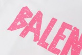 Balenciaga Classic Crack Logo Printed T-shirt Unisex Versatile Loose Short Sleeve