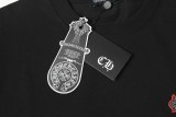 Chrome Hearts Fashion Embroidered Cross T-shirt Unisex Casual Versatile Short Sleeve