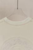 Chrome Hearts Classic Patchwork Embroidered T-shirt Unisex Casual Loose Short Sleeve
