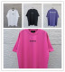 Balenciaga Classic Logo Printed Round Neck T-shirt Unisex Versatile Loose Short Sleeve