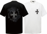 Chrome Hearts Retro Embroidered Cross T-shirt Unisex Versatile Loose Short Sleeve