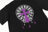 Chrome Hearts Fashion Foam Printed T-shirt Unisex Versatile Loose Short Sleeve
