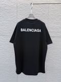 Balenciaga Classic Logo Printed Round Neck T-shirt Unisex Versatile Loose Short Sleeve