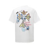 Chrome Hearts Fashion 3D Foam Printed T-shirt Unisex Versatile Loose Short Sleeve
