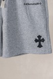 Chrome Hearts Fashion Leather Embroidered Cross Shorts Couple Casual Sports Shorts