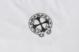 Chrome Hearts Fashion Sanskrit Cross Print T-shirt Unisex Versatile Loose Short Sleeve