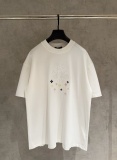Chrome Hearts Classic Embroidered Cross Short Sleeve Couple Loose Casual T-shirt