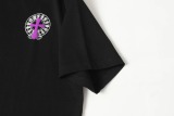 Chrome Hearts Fashion Foam Printed T-shirt Unisex Versatile Loose Short Sleeve