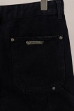 Chrome Hearts Fashion Leather Cross Casual Versatile Denim Shorts