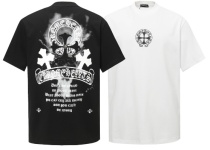 Chrome Hearts Fashion Sanskrit Cross Print T-shirt Unisex Versatile Loose Short Sleeve Chrome Hearts Fashion Sanskrit Cross Print T-shirt Unisex Versatile Loose Short Sleeve