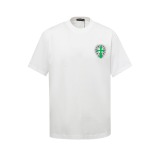 Chrome Hearts Fashion Foam Printed T-shirt Unisex Versatile Loose Short Sleeve