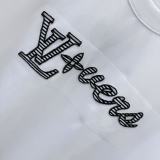 Louis Vuitton Classic Embroidered Logo T-shirt Unisex Versatile Loose Short Sleeve