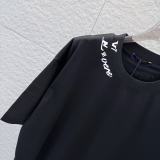 Louis Vuitton Classic Logo Printed Round Neck T-shirt Unisex Versatile Loose Short Sleeve