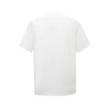 Prada Fashion Embroidered Logo Round Neck T-shirt Unisex Casual Versatile Short Sleeve