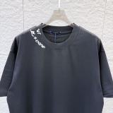 Louis Vuitton Classic Logo Printed Round Neck T-shirt Unisex Versatile Loose Short Sleeve