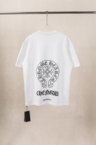 Chrome Hearts Fashion Sanskrit Cross Printed T-shirt Unisex Casual Loose Short Sleeve Chrome Hearts Fashion Sanskrit Cross Printed T-shirt Unisex Casual Loose Short Sleeve